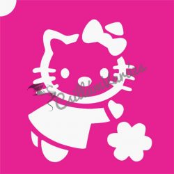 Hello Kitty 06 csillámtetoválás sablon