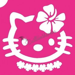 Hello Kitty 03 csillámtetoválás sablon