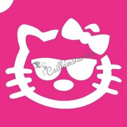 Hello Kitty 04 csillámtetoválás sablon