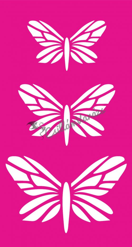 Pillangó 56 csillámtetoválás sablon