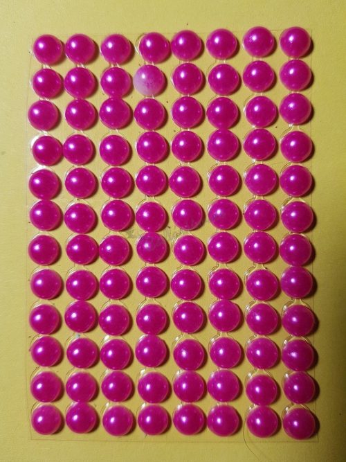 Pink színű gyöngyház hatású strasszkő (96db)